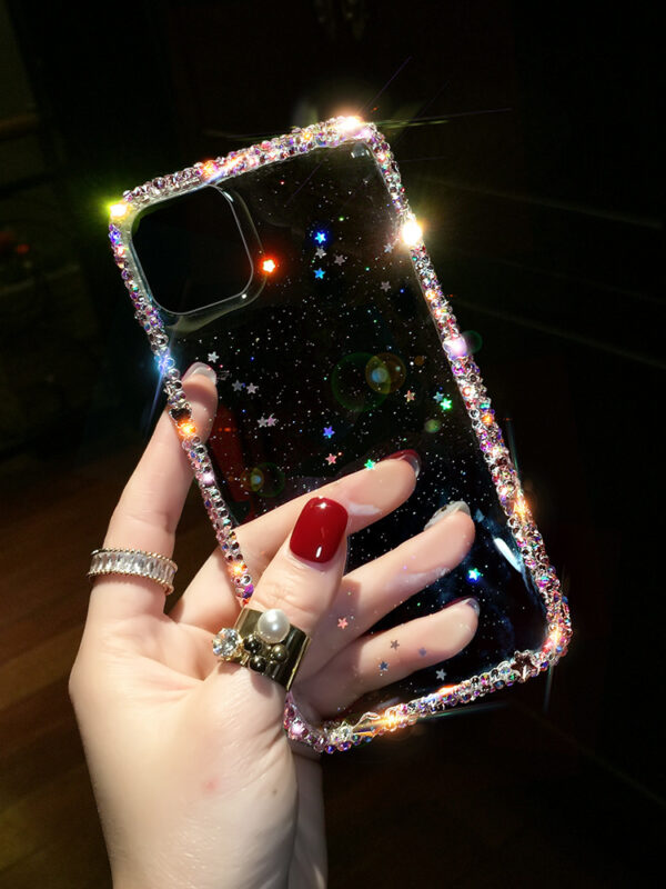 All-Inclusive Edge Creative Rhinestone Silicone Phone Case - Image 2