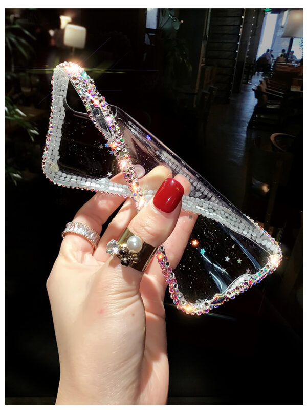 All-Inclusive Edge Creative Rhinestone Silicone Phone Case - Image 5