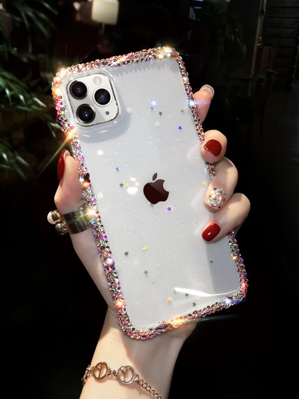 All-Inclusive Edge Creative Rhinestone Silicone Phone Case - Image 4