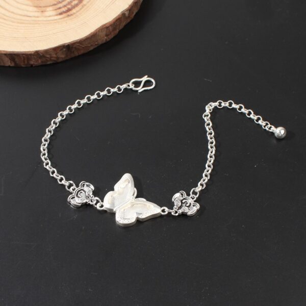 Artificial Miao Silver Ethnic Style Eardrop Frame Diy Bracelet Clover - Image 8
