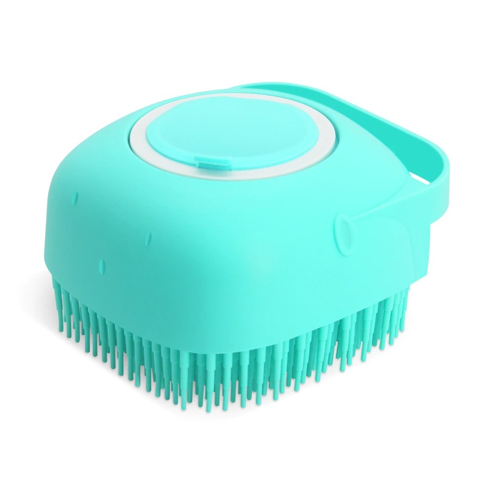Pet Dog Shampoo Massager Brush Cat Massage Comb Grooming Scrubber Shower Brush For Bathing Short Hair Soft Silicone Brushes - Image 3