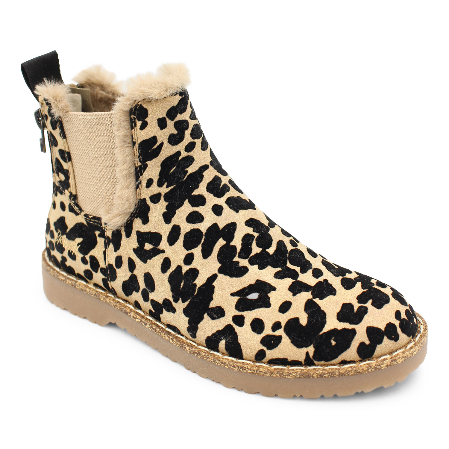 Leopard Shoes Warm Plush Ankle Boots For Women - Image 5