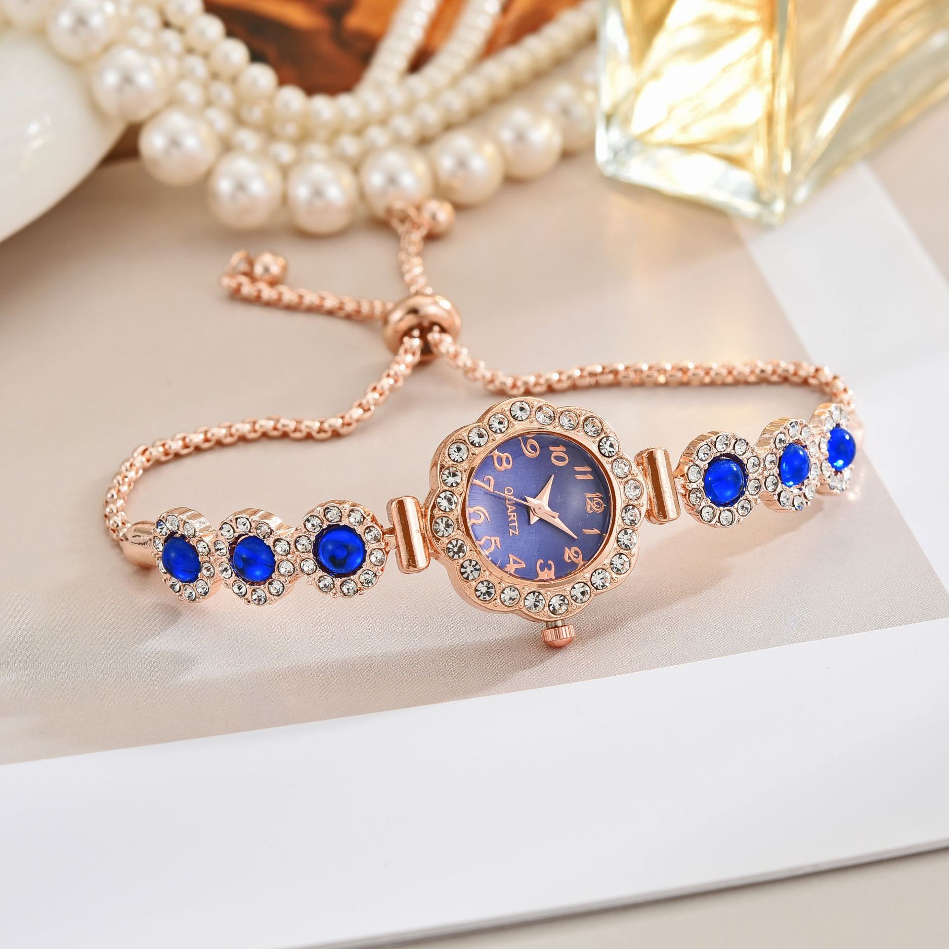 Free Pull-out Bracelet Women's Watch Fashion Color Diamond - Image 6