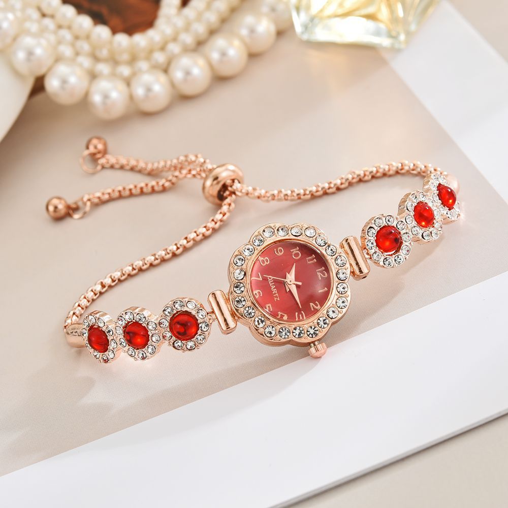 Free Pull-out Bracelet Women's Watch Fashion Color Diamond - Image 9